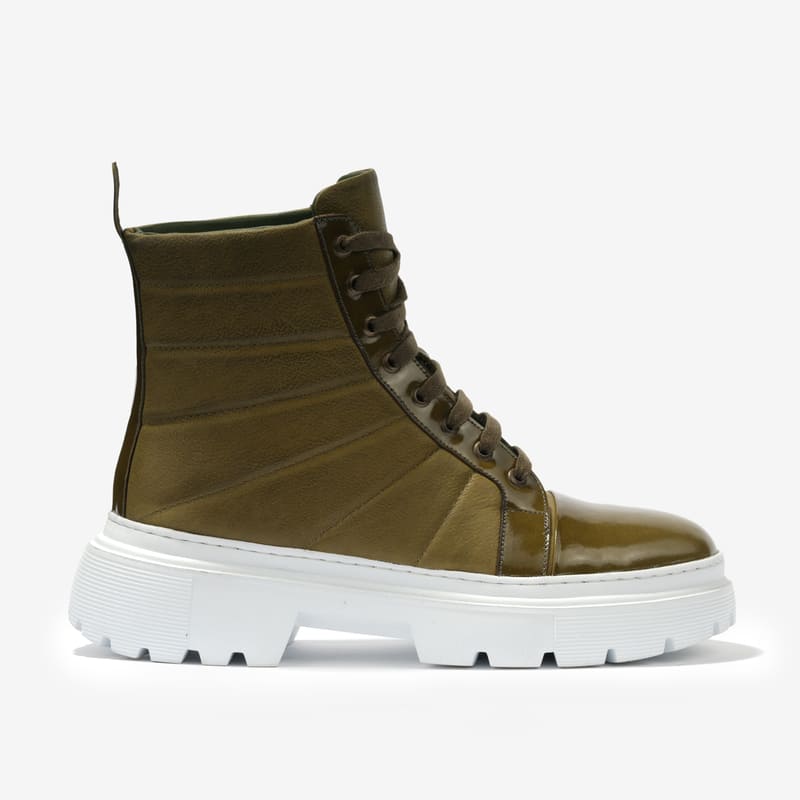 کفش نیم‌بوت زنانه چرم طبیعی mono مدل J0158