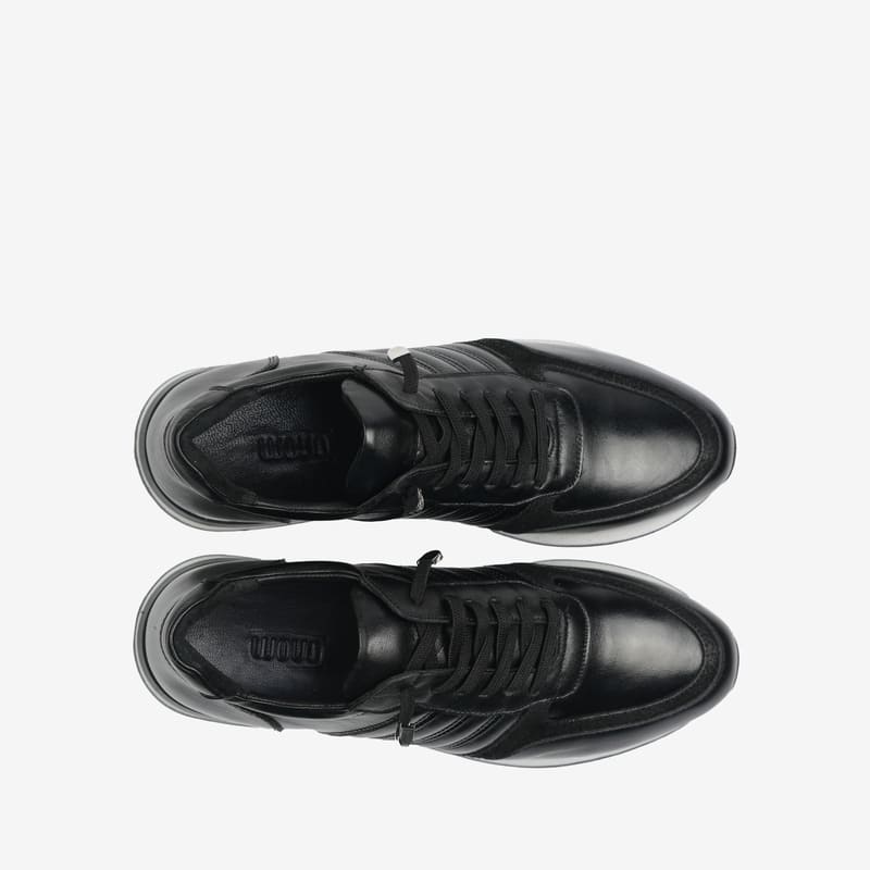 کفش اسنیکر زنانه چرم طبیعی mono مدل J0144