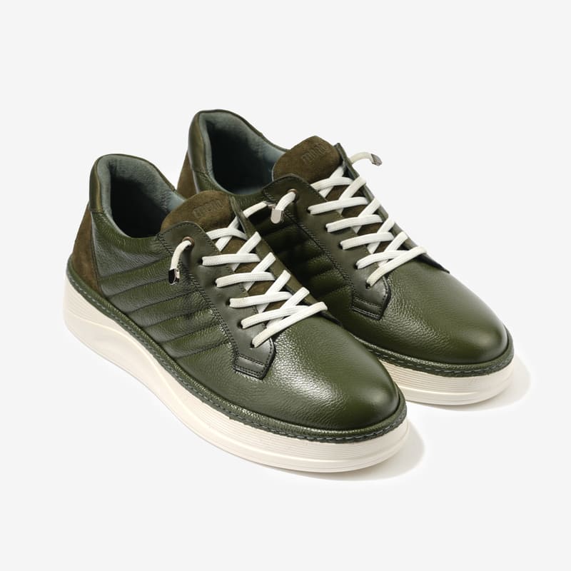 کفش اسنیکر چرم طبیعی مردانه mono مدل J5533