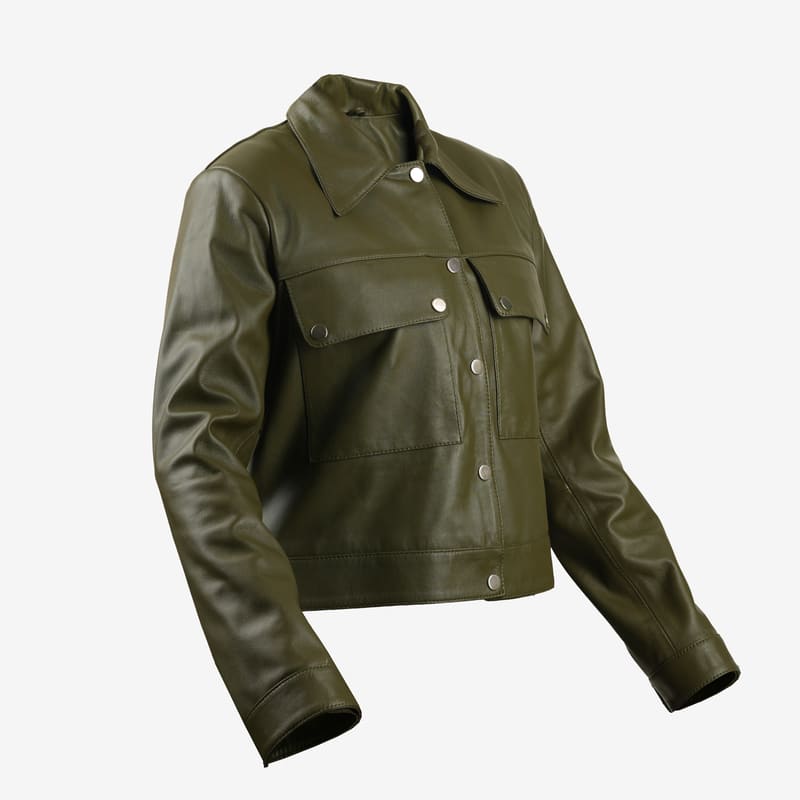 کت زنانه چرم طبیعی mono مدل C0003