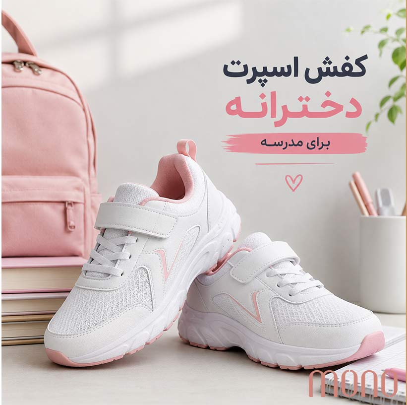 کفش اسپرت دخترانه برای مدرسه