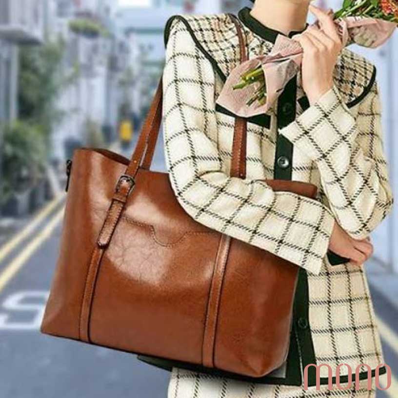 کیف چرم دوشی زنانه بزرگ