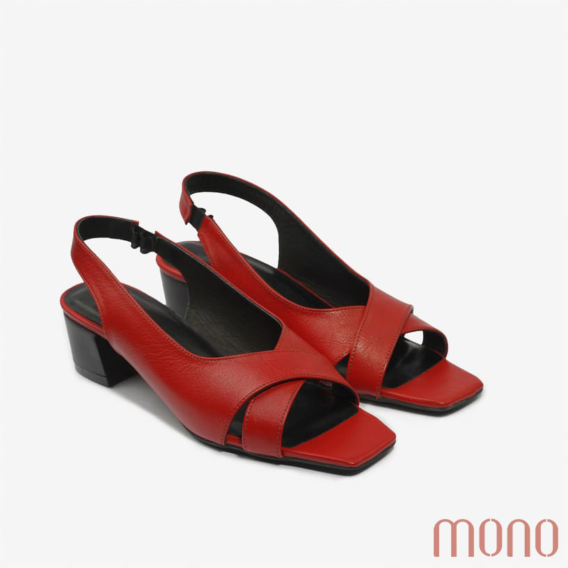 صندل زنانه چرم طبیعی