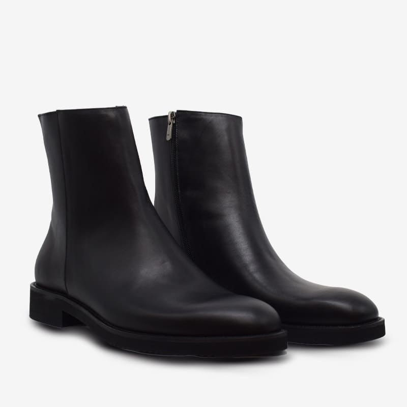 کفش نیم بوت مردانه چرم طبیعی مونو مدل J5545